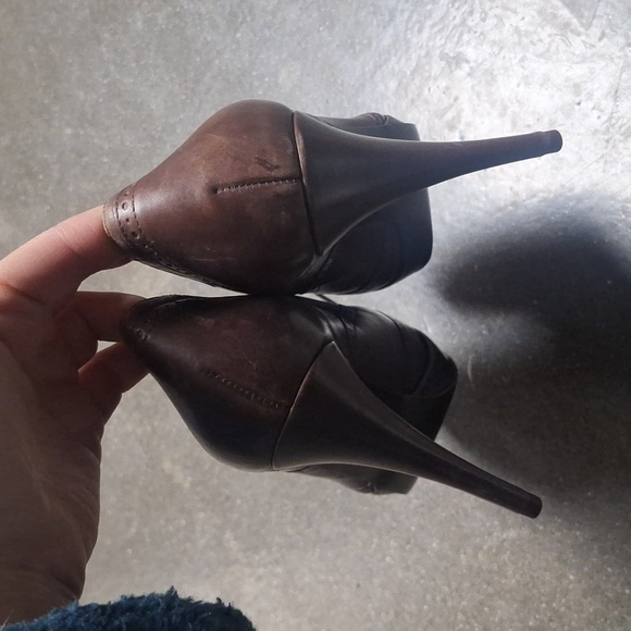 J Crew size 7.5 Brown Oxford High Heels - Picture 3 of 7
